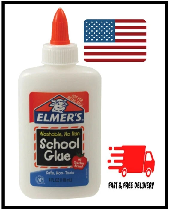 Elmer’s Liquid School Glue, Washable, 4oz. 1 Count 2,3,4,5,6,8,10,12 PACK Choose
