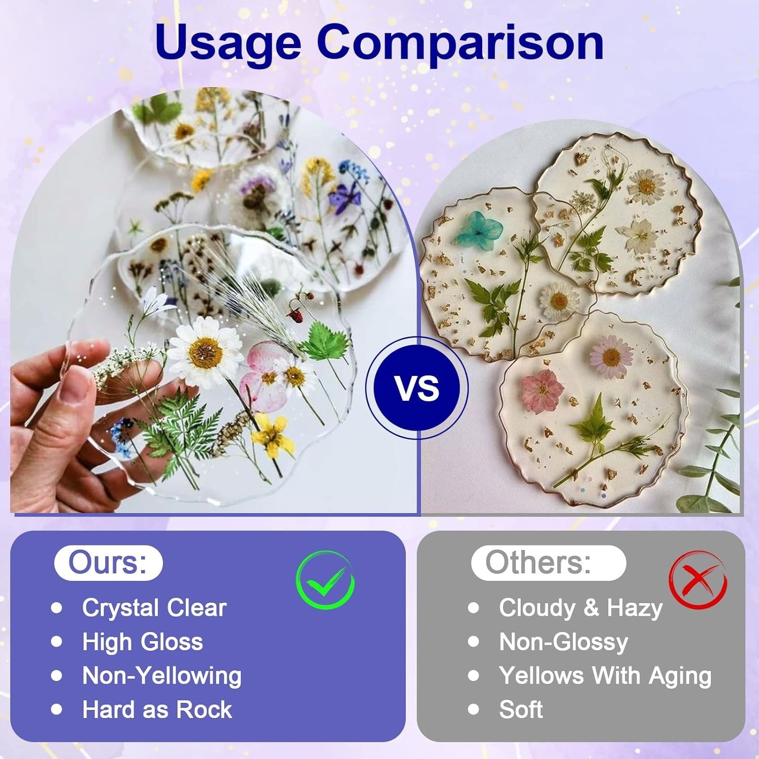 Durable Crystal Clear Epoxy Resin 16oz – Self-Leveling & UV Resistant for Art