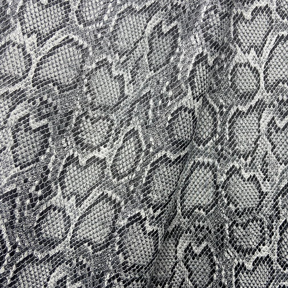 12″X54″ Snake Patterned PU Faux Leather,Embossed Snake Textured Faux Synthetic L