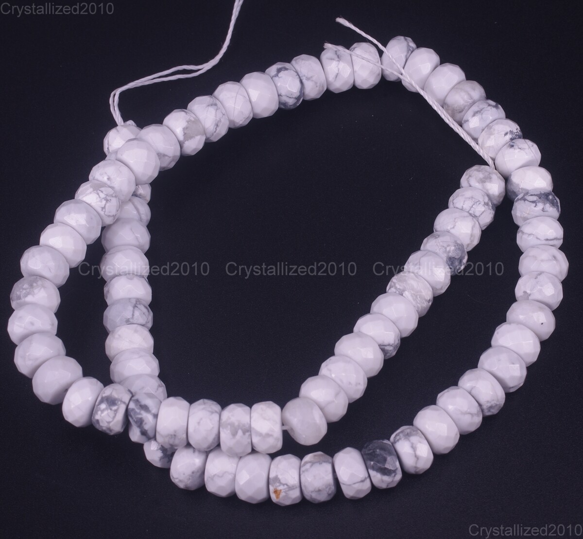Faceted Natural Gemstones Rondelle Spacer Loose Beads 4mm x 6mm 5mm x 8mm 15.5″