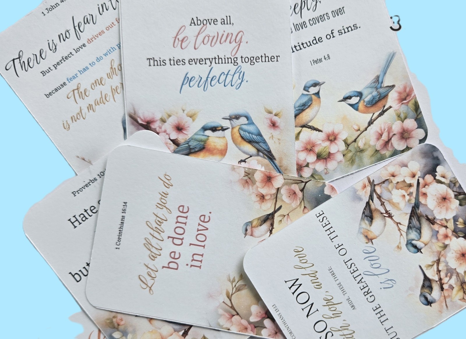Journal Cards Bible Verses Scrapbooks Ephemera #388