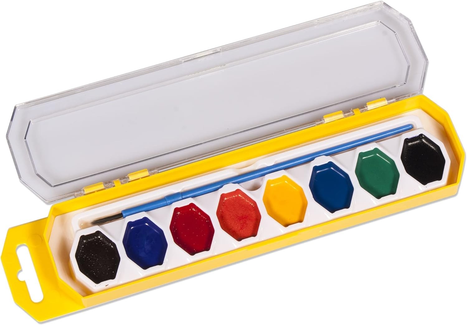 Non-Toxic Washable Watercolors Set with Brush – 8 Colors for Kids’ Creativity