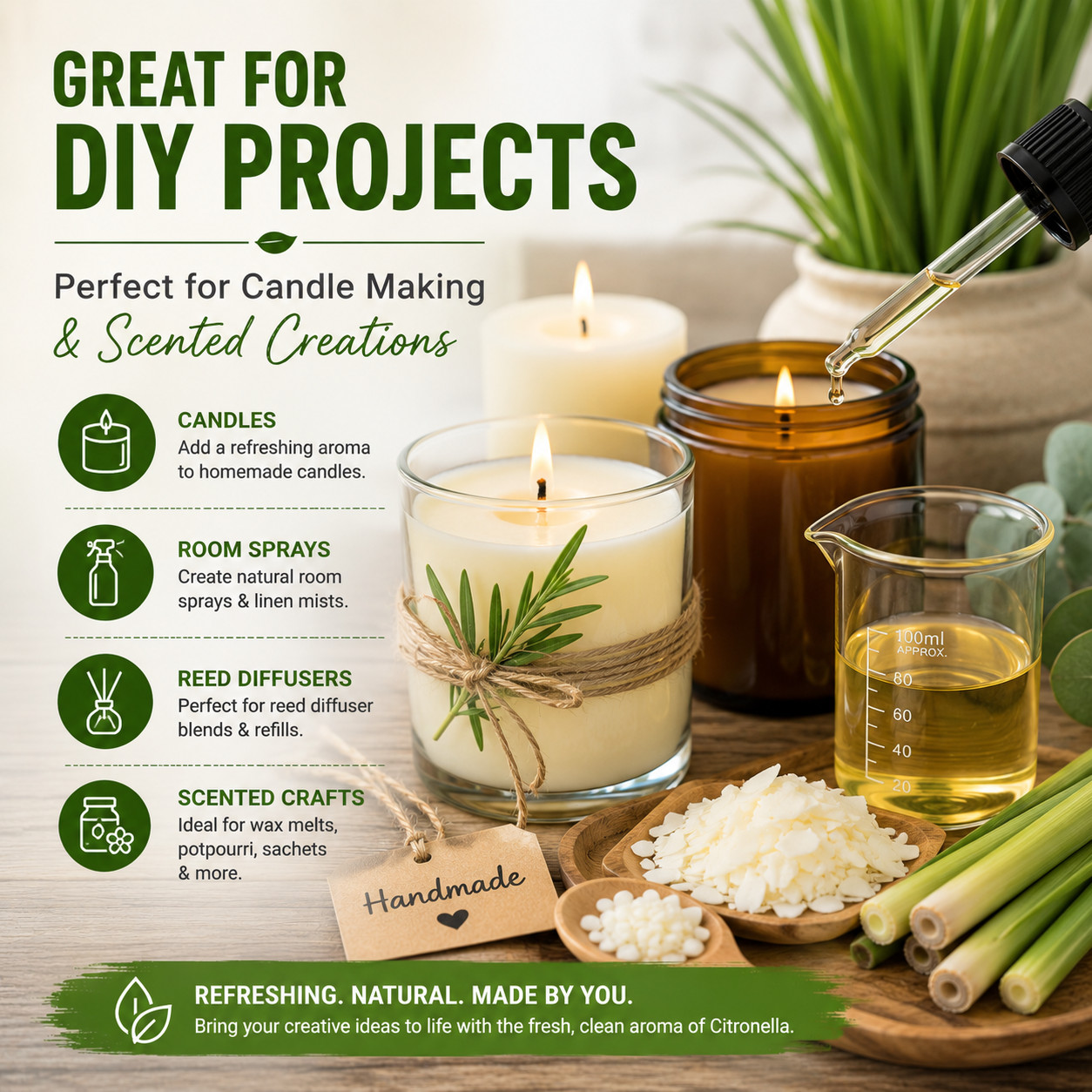 1 fl oz Citronella Essential Oil (100% Pure & Natural) – GreenHealth