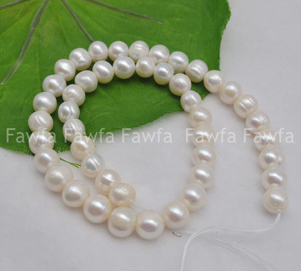 7-8/8-9/9-10mm Real Multicolor Akoya Freshwater Baroque Pearl Loose Beads 15”