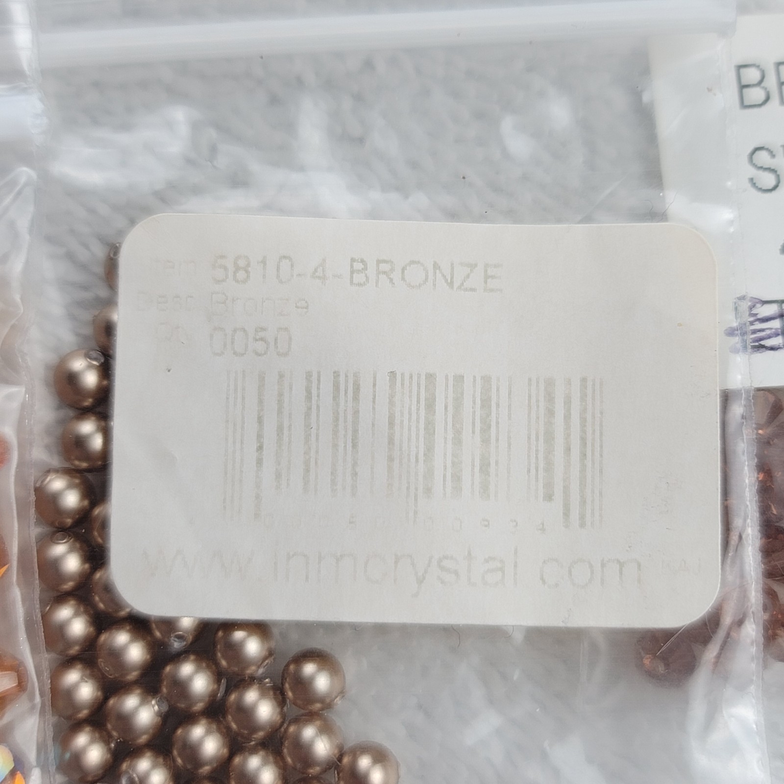 Swarovski Crystal Bead Lot Topaz Copper Bronze Bicone Pearl/Mixed Qty 5301 5810