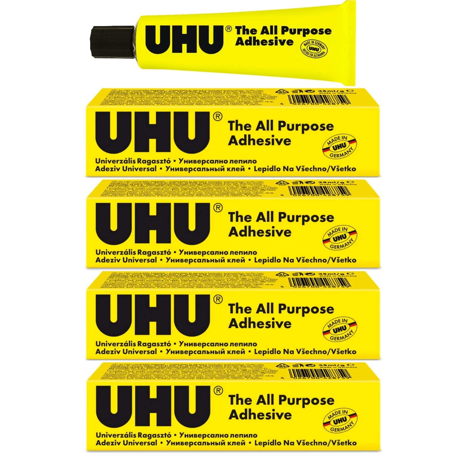 NEW 1x UHU All Purpose Adhesive Liquid Glue Super Strong 35mL Tubes Pack