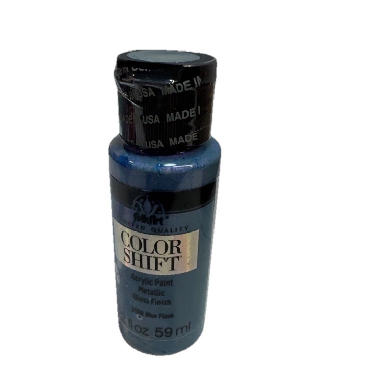 (8) FolkArt Color Shift Acrylic Paint Blue,Purple,Pink,Aqua,Green,Black,Yellow..