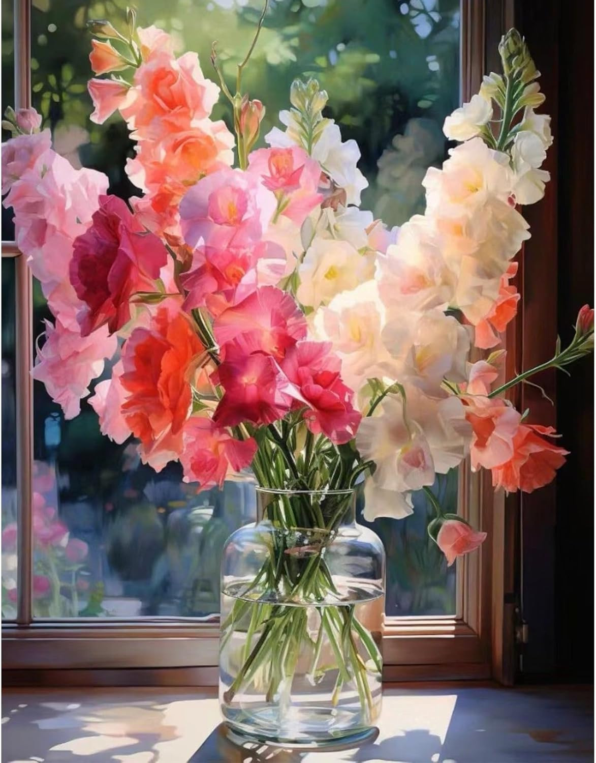 Hydrangea Diamond Painting Kits for Adults-Flowers Diamond Art Kits for Adults,5