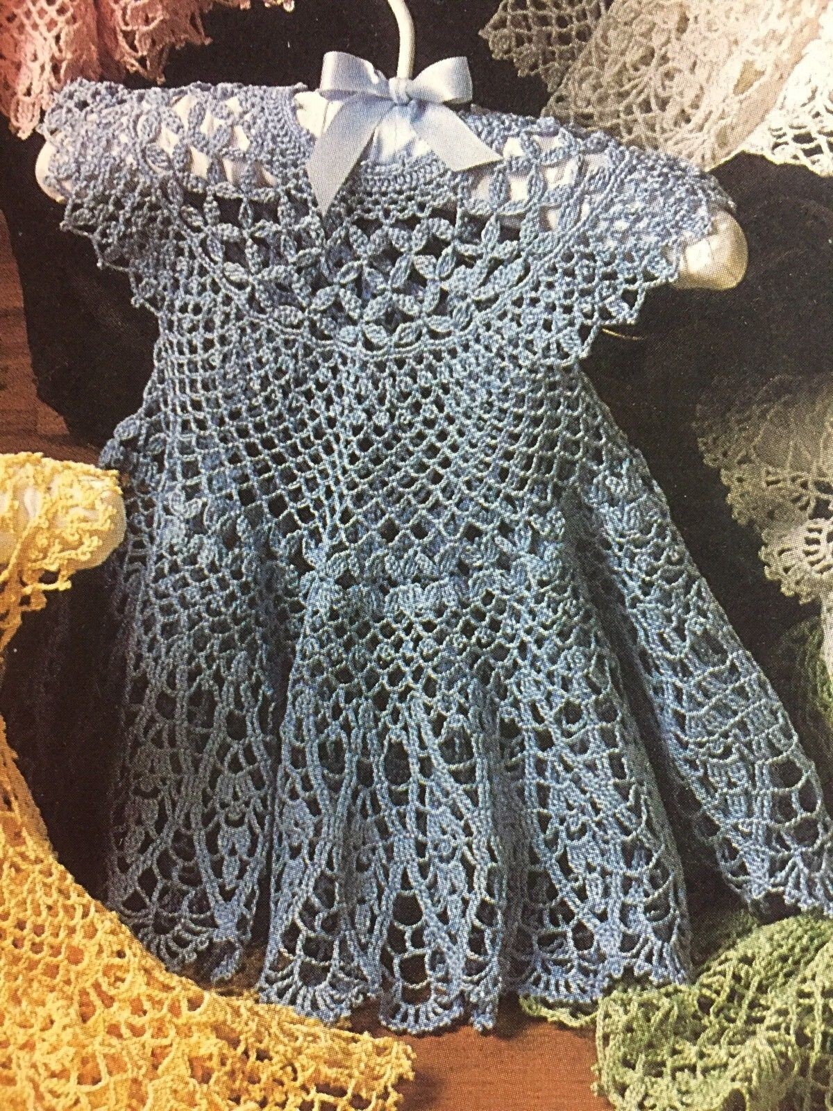 Frilly Frocks thread crochet patterns lacy dresses for baby girls 0-12 months