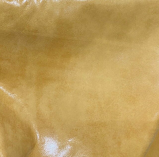 Leather Sheets, Smooth Leather Hard Rock Golden Rod, Leather for Fringe 1.4 mm