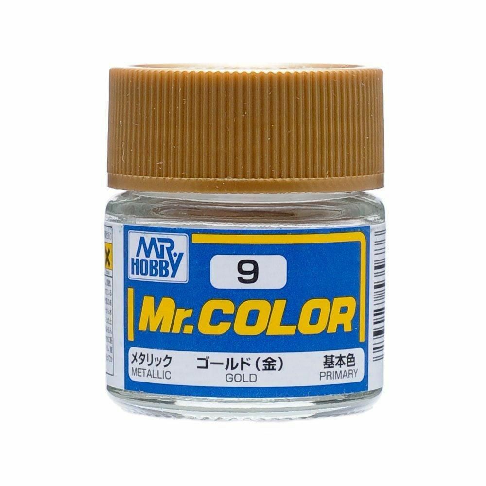 Mr. Hobby C9 Mr. Color Metallic Gold Lacquer Paint 10ml – US