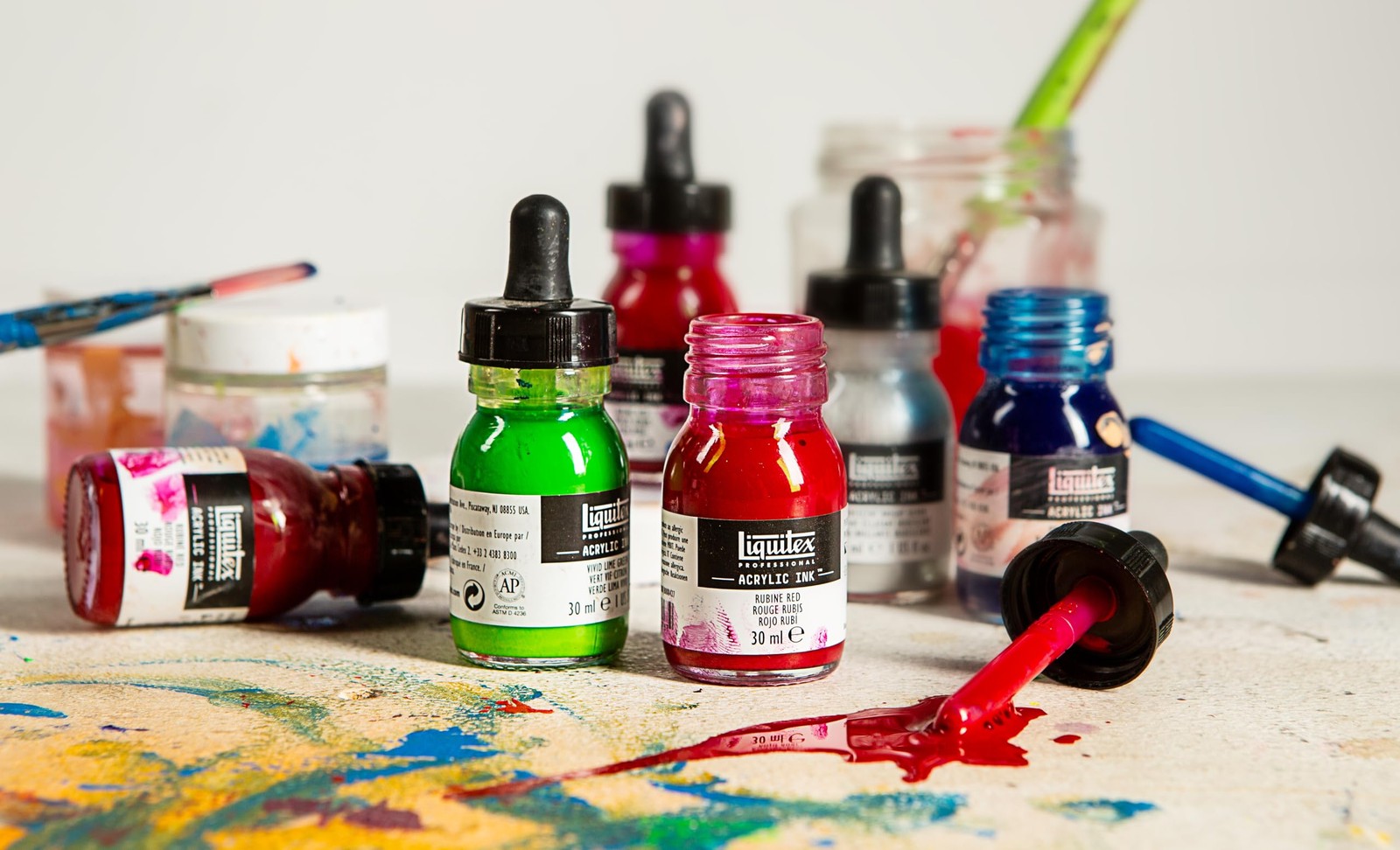 Liquitex Professional Acrylic Ink, 1-Oz (30Ml), Aqua Color Set, Kitchen