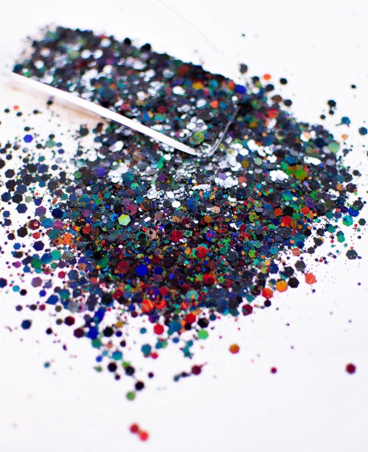 Black Magic Holographic Chunky Glitter 2 oz Bag (FREE & FAST SHIPPING)