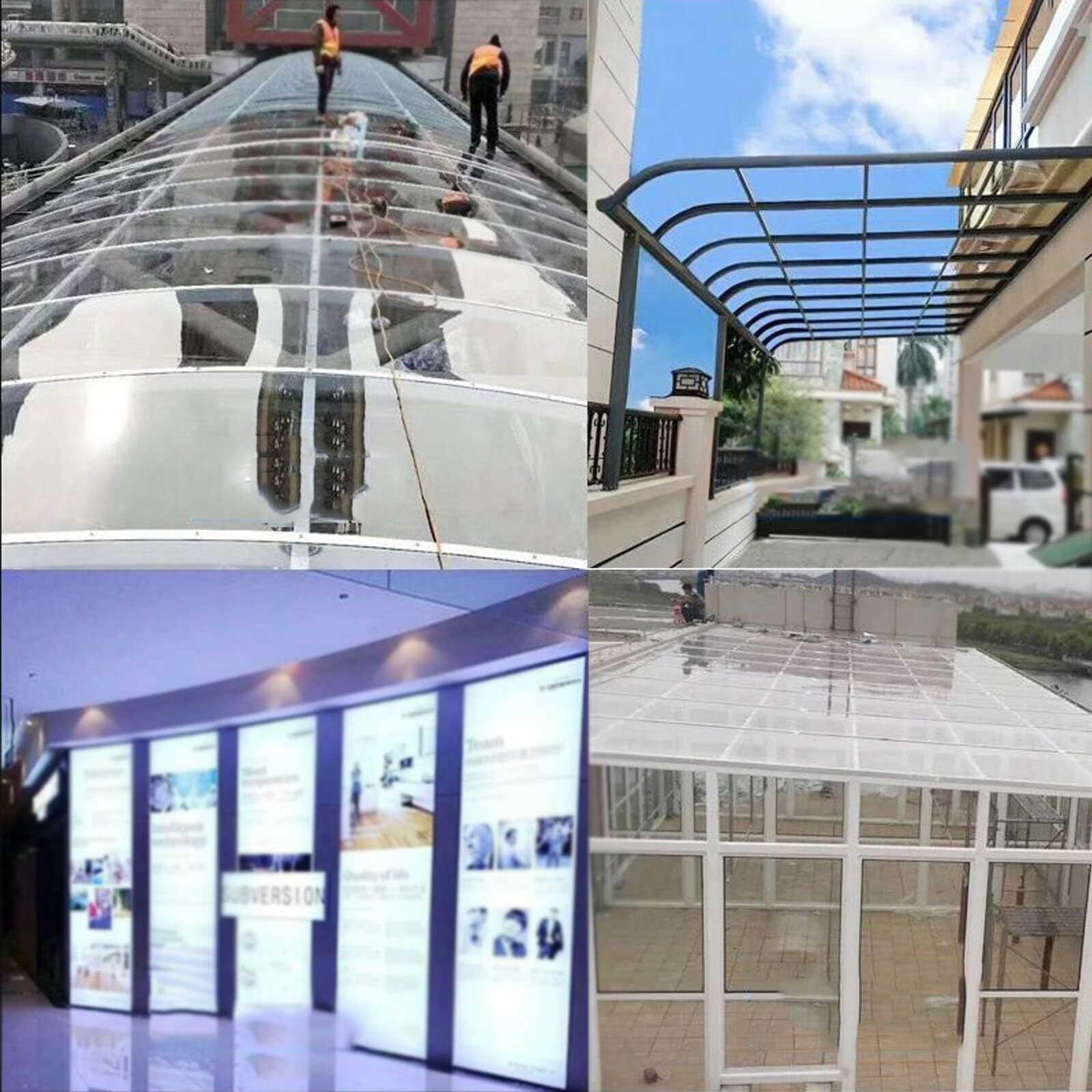 Clear Polycarbonate Sheet Cut To Size Plastic 2mm 3mm 4mm 5mm，Various sizes