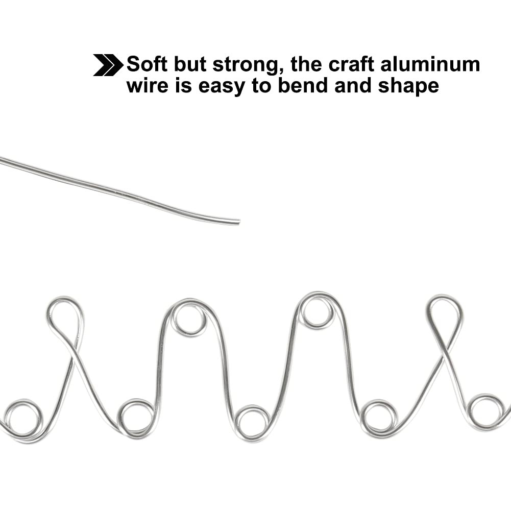 9 Gauge Aluminum Craft Wire, 50 Feet 3mm Bendable Armature Wire for Sculpting, J