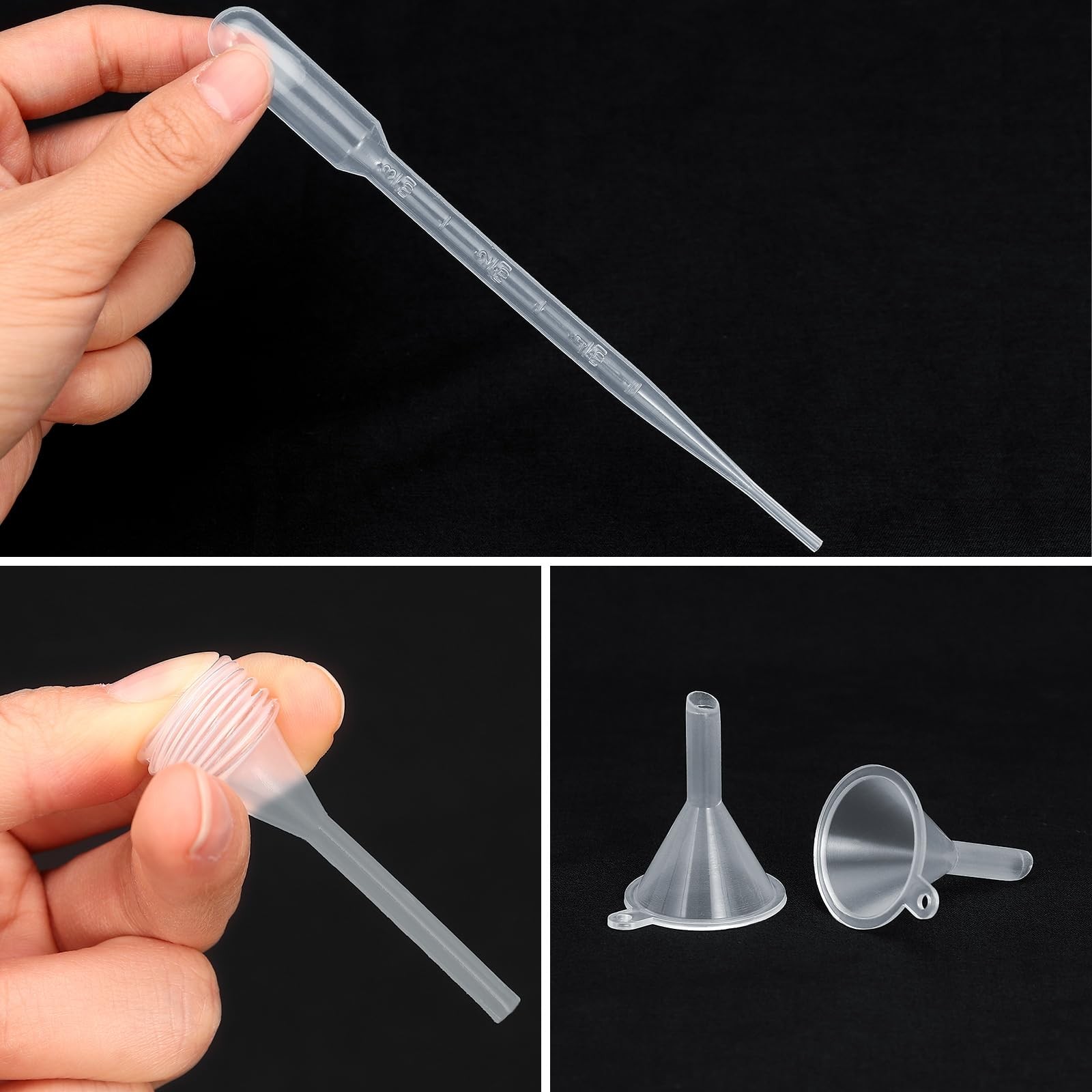 10pcs Perfume Refill Tool Kit,Plastic Dispenser 5ml/10pcs, Clear