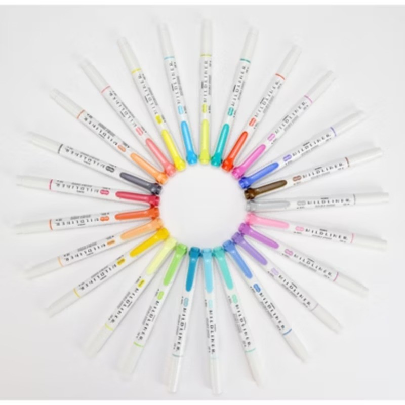 25ct Mildliner Dual-tip Markers: Highlighters, Fine/Bold, Multicolor, Ages 13+