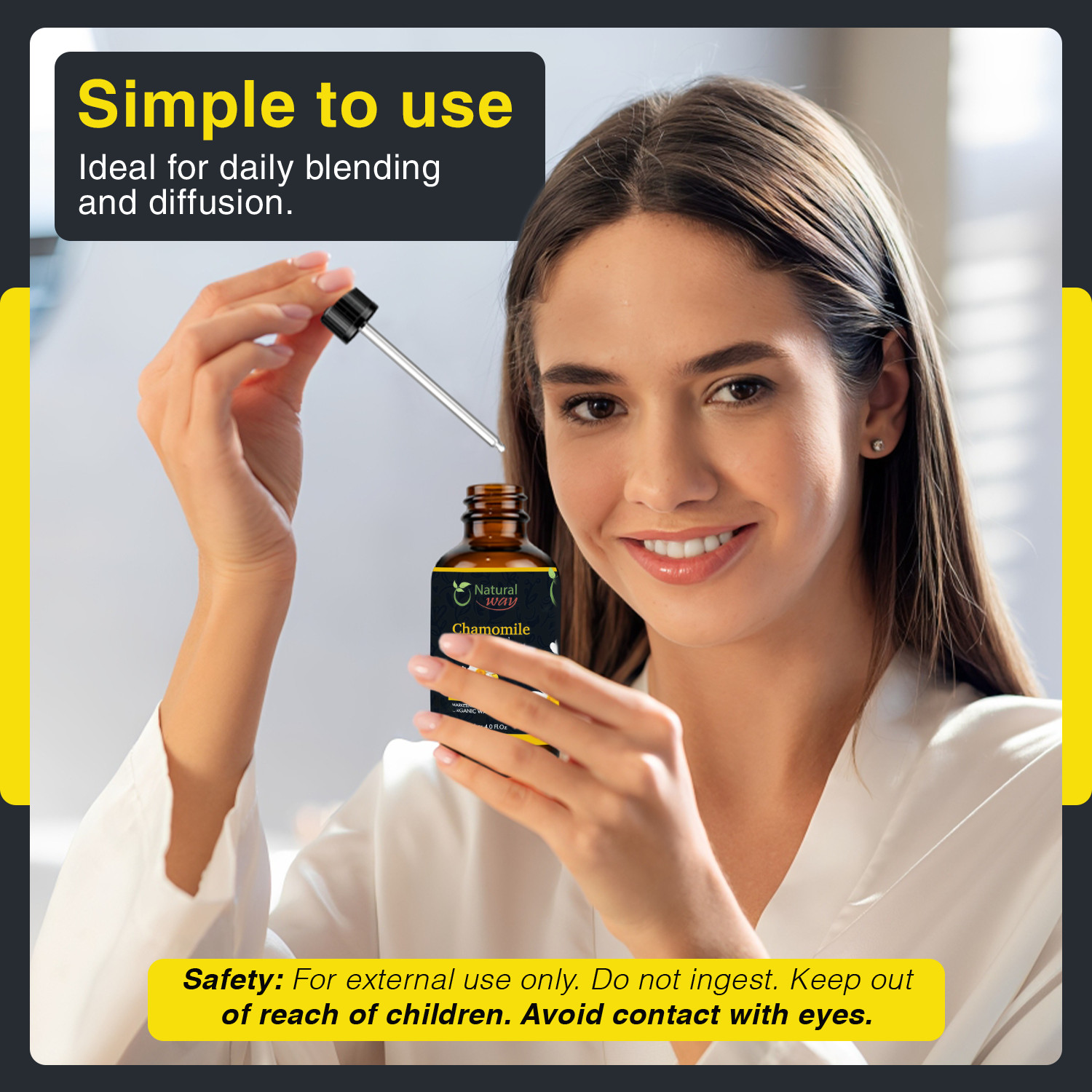 Natural Way Chamomile Essential oil 4 Fl Oz (120 ml)