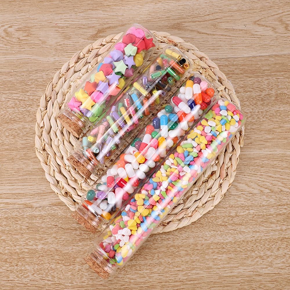 30ml Small Glass Bottles with Cork Stopper, Decorative Bottle Storage Jars