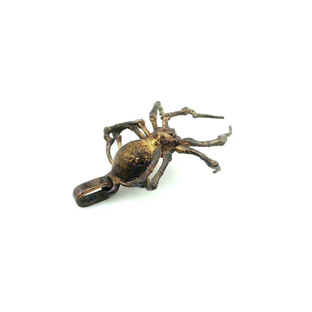 Lanyard Bead Brass Key Ring Spider Keychain Outdoor Knife Rope Bead Pendant