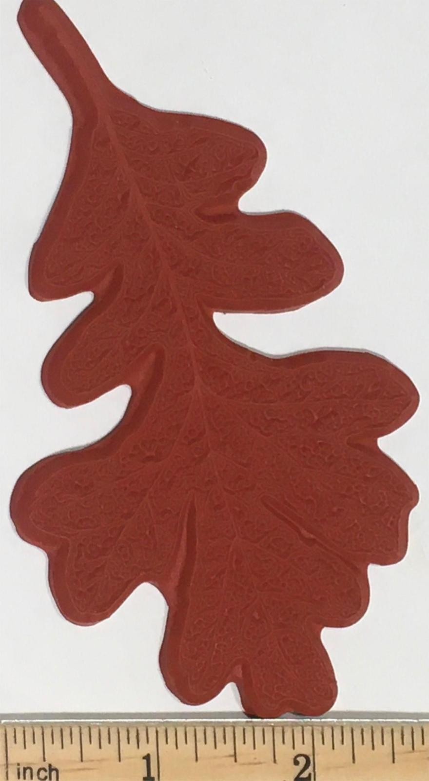 Life Size OAK Leaf DETAILED Rubber Stamp UNMOUNTED Meer Image UM Nature Foliage