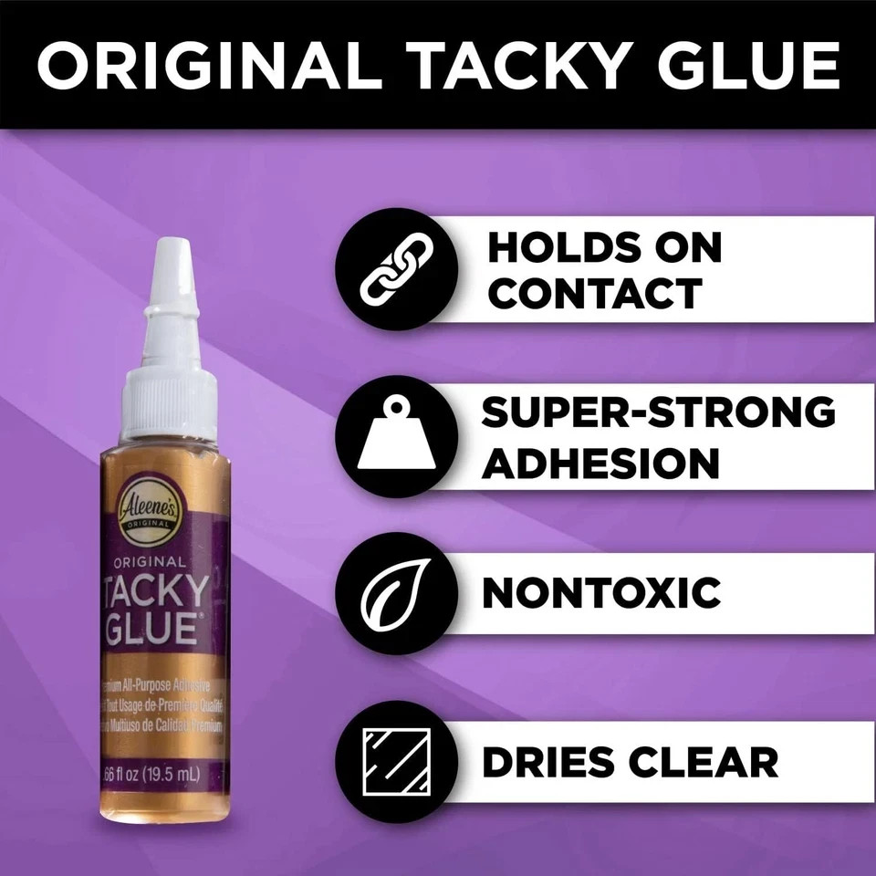 Aleene’s Tacky 5-Piece Trial Pack, All Purpose Glue for Crafts and DIY Projects,