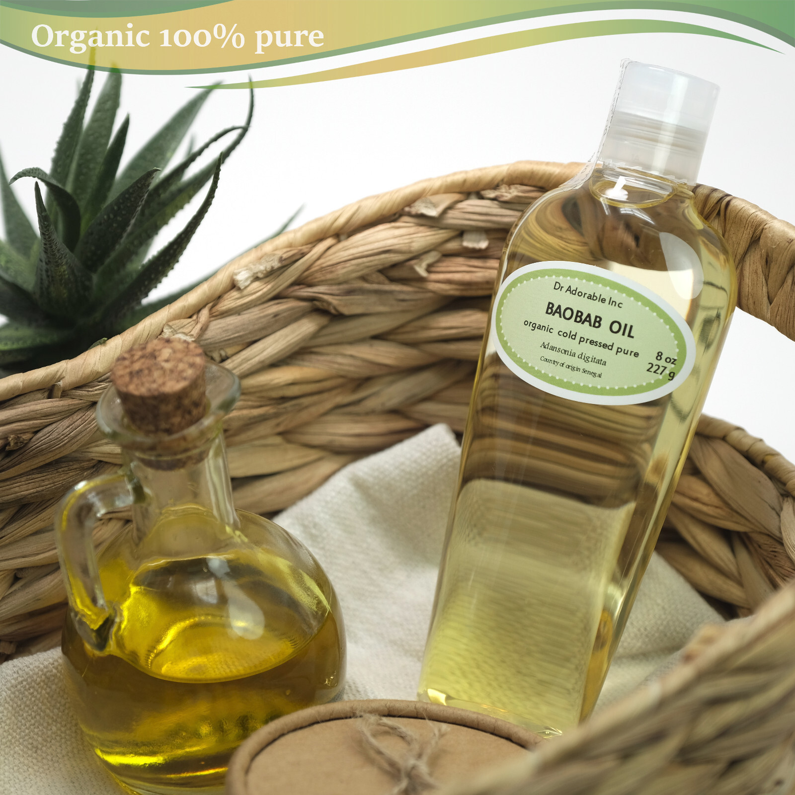 8 oz BAOBAB CARRIER OIL BY DR.ADORABLE 100% PURE ORGANIC COLD PRESSED FREE SHIPP