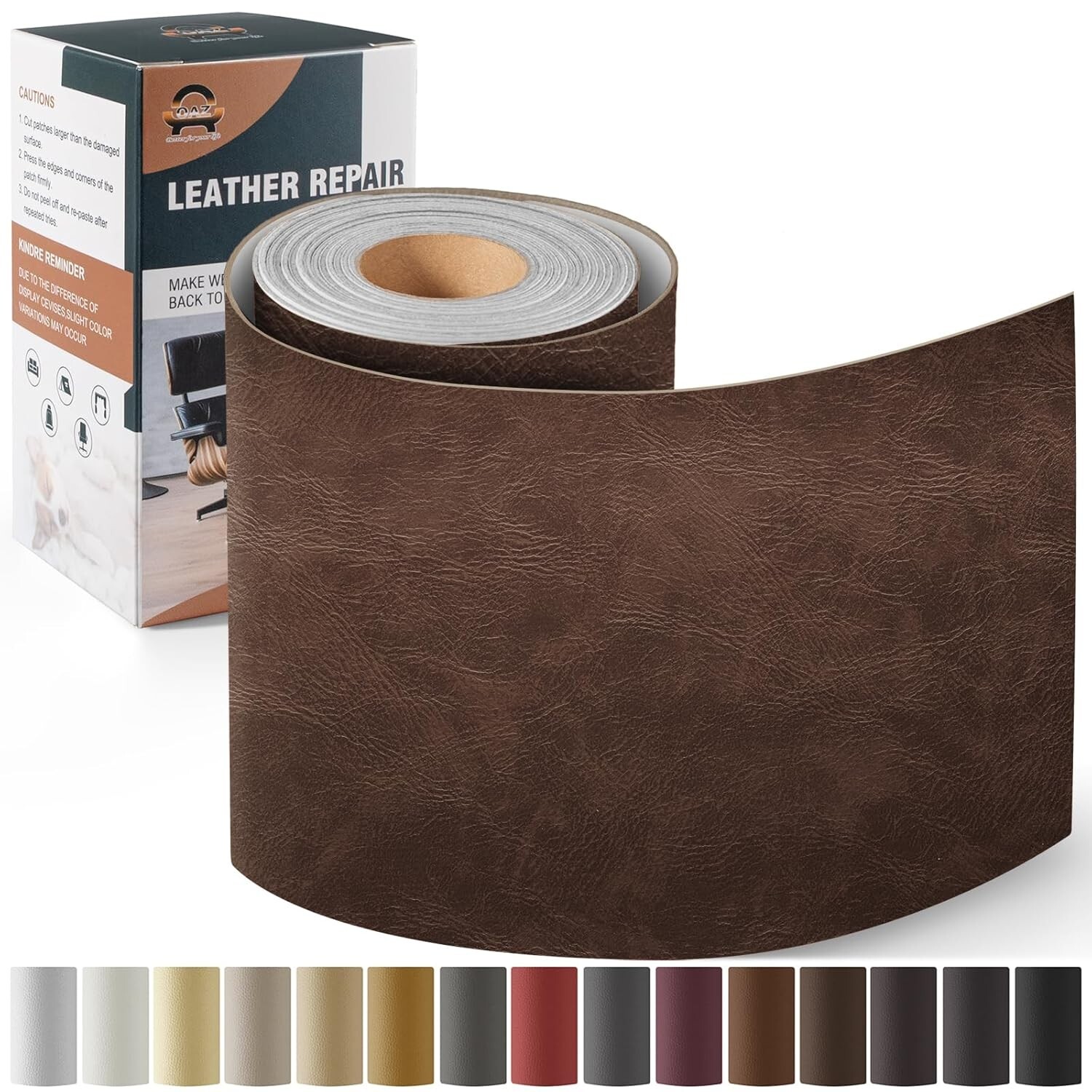 Leather Repair Kit for Furniture 4″x 63″, Self Adhesive Patch Kit for Furniture