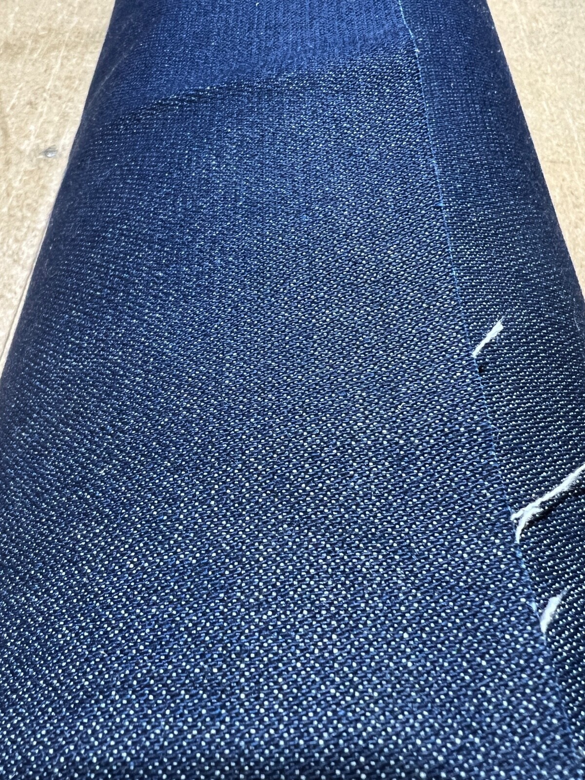 Navy Blue Denim 100% Cotton Canvas 10 oz Fabric 66” Wide Premium – by yard