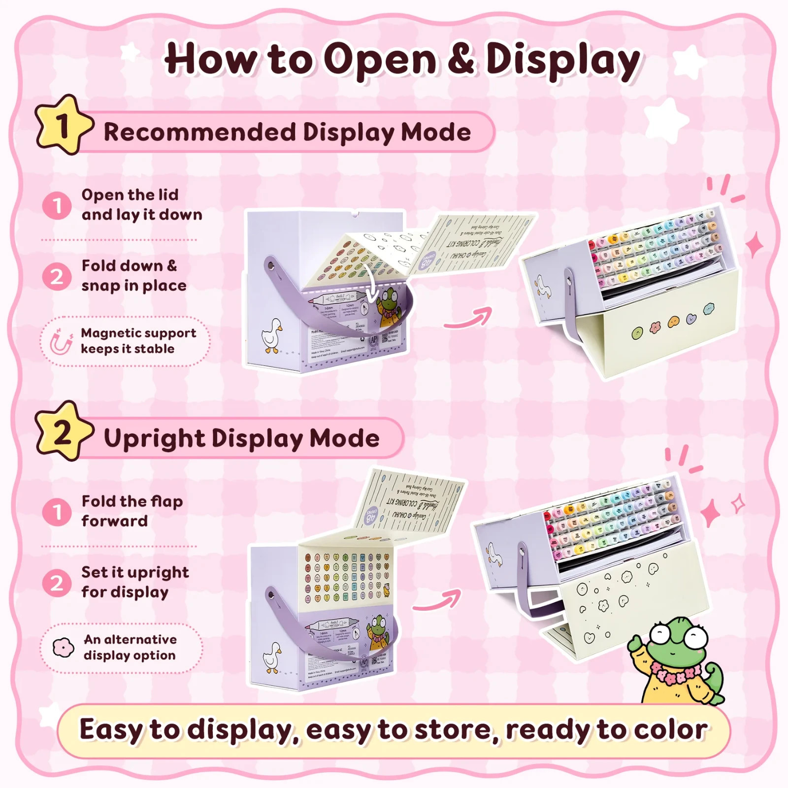Ohuhu x Coco Wyo Cozy Mood Coloring Kit Honolulu B 48 Colors Alcohol Markers NEW