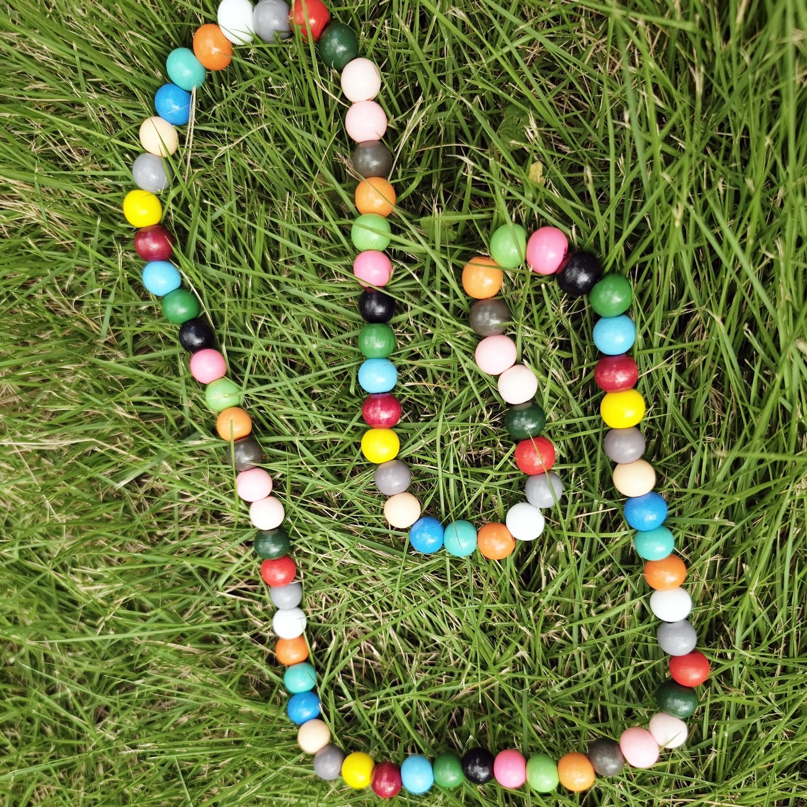 400PCS 12mm 20 Colors Colorful Round Wooden Beads Medium, Mixed color
