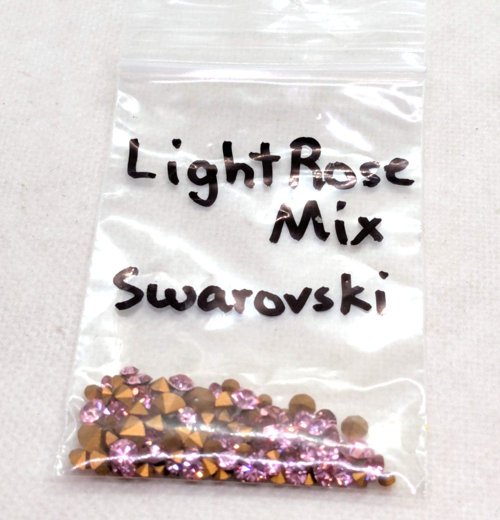 Swarovski Aurora Borealis Rhinestones 3 Bag Mix Light Rose – Hyacinth – Sapphire