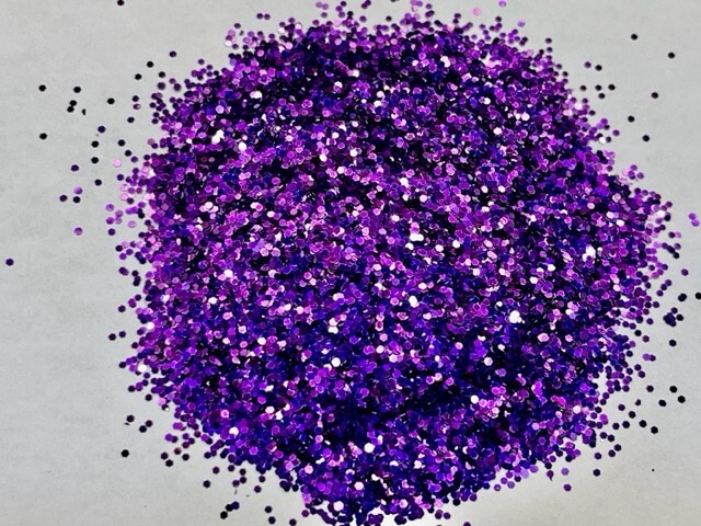 “Royalty” Purple Glitter Medium Cut