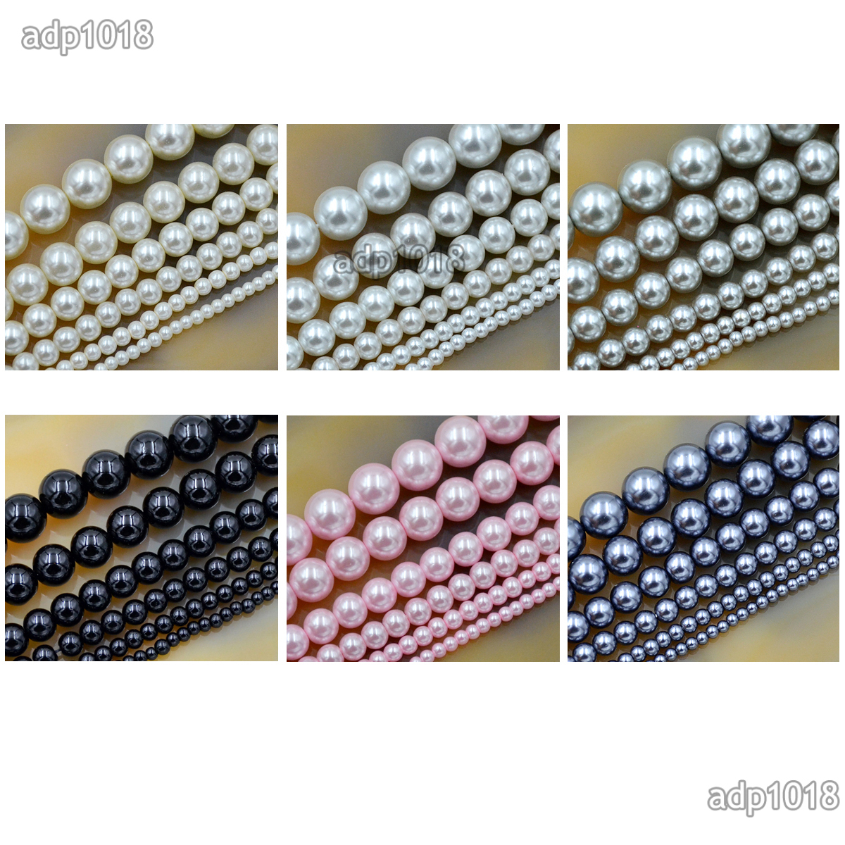 Wholesale Top Quality Czech Glass Pearl Round Beads 16” 3mm 4mm 6mm 8mm 10mm