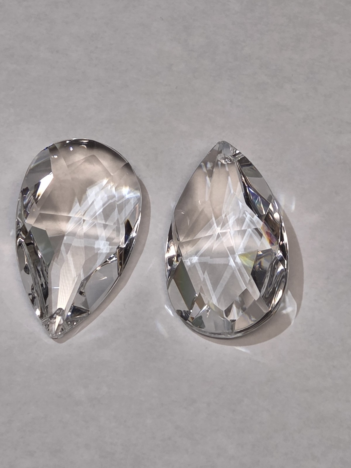 Asfour Crystal Pear Shaped 2.5 in. Prism Chandelier Box of 45