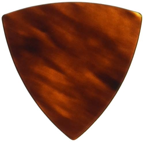 HOSCO Genuine Tortoiseshell Guitar Pick Medium Triangle Thickness: Approx. 1mm