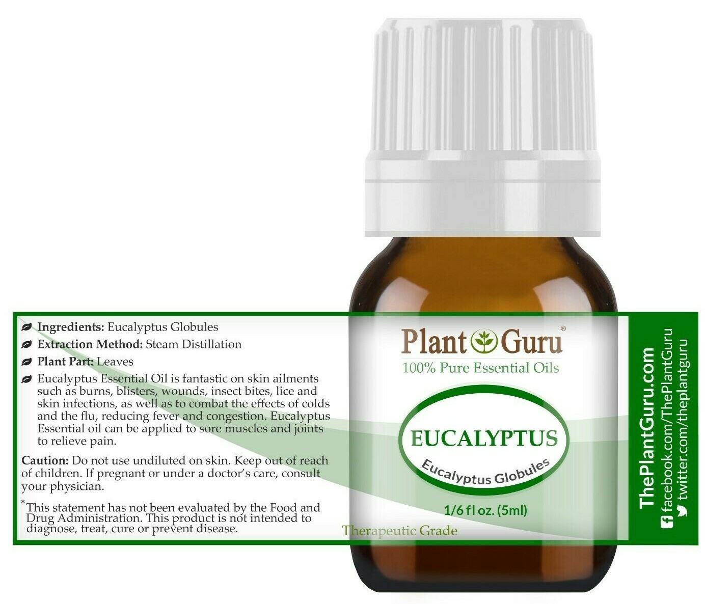 Essential Oil Set 6 – 5 ml. 100% Pure Natural Therapeutic Grade Oils Lot