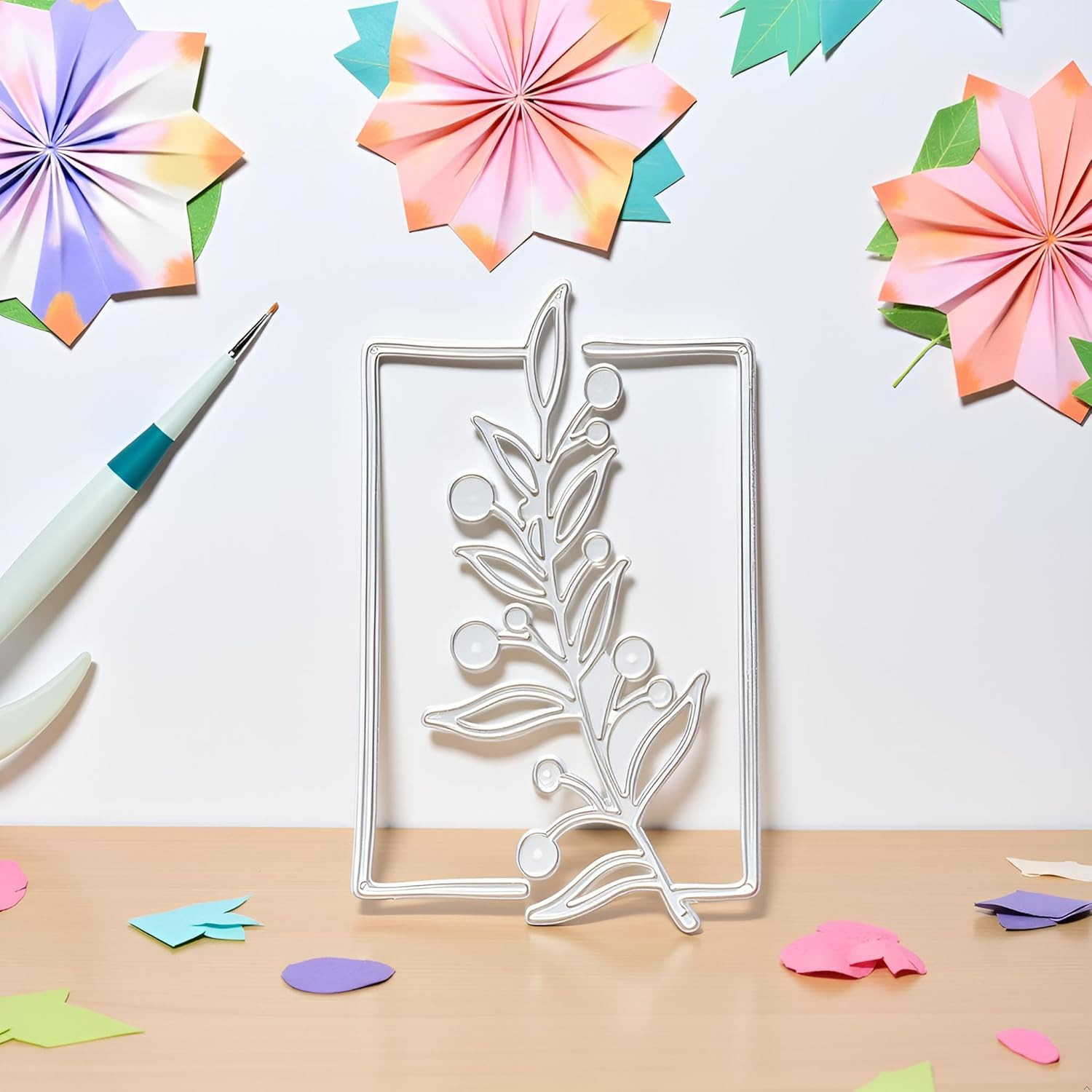 Tree Metal Die Cuts Flower Lace Border Carbon Steel Cutting Dies for Paper Craft