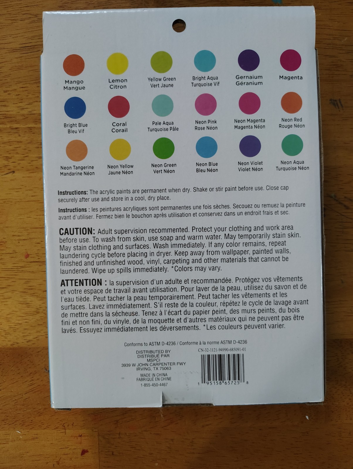 Glitter 18ct Color Acrylic Paint Set by Creatology – BRAND NEW