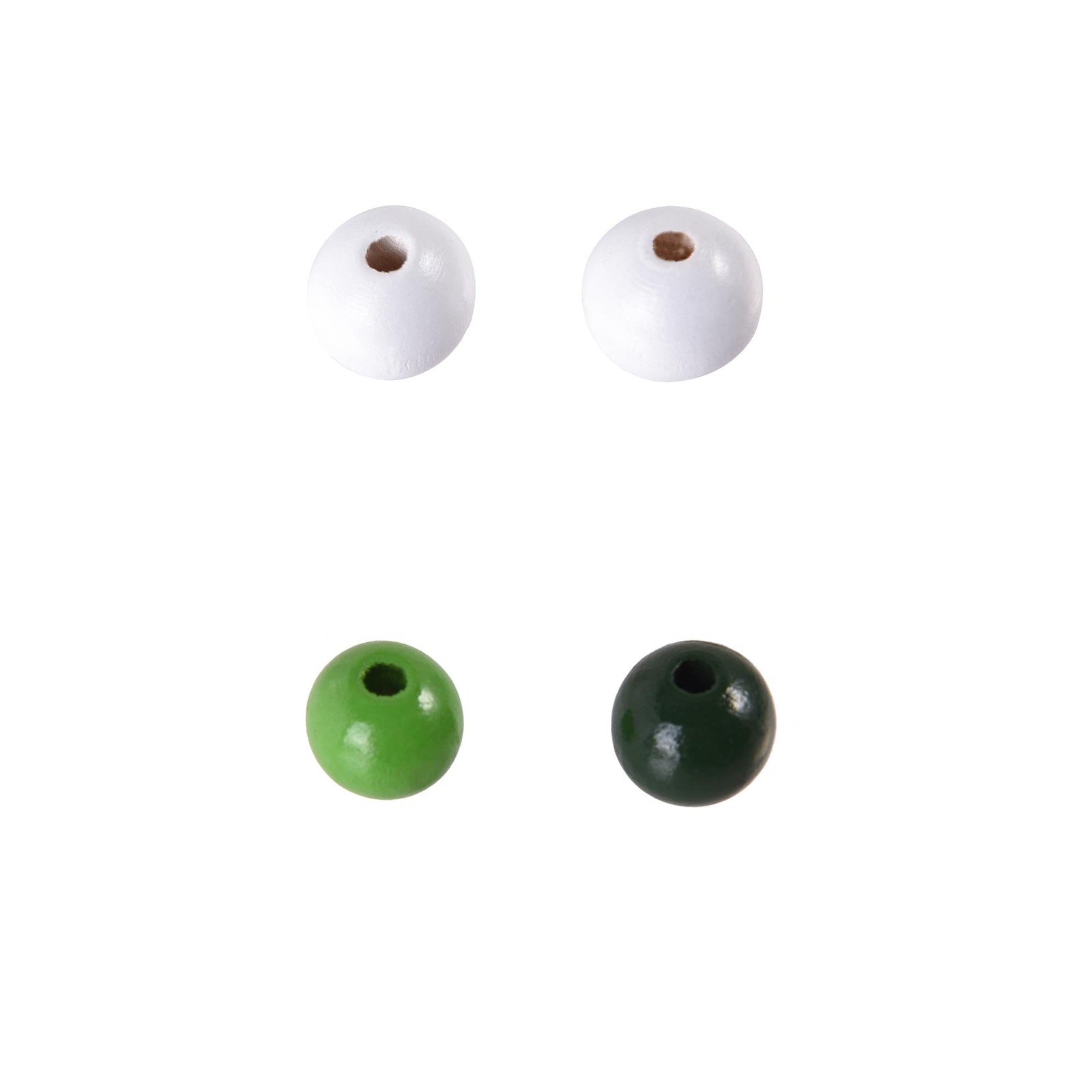 400PCS 12mm 20 Colors Colorful Round Wooden Beads Medium, Mixed color