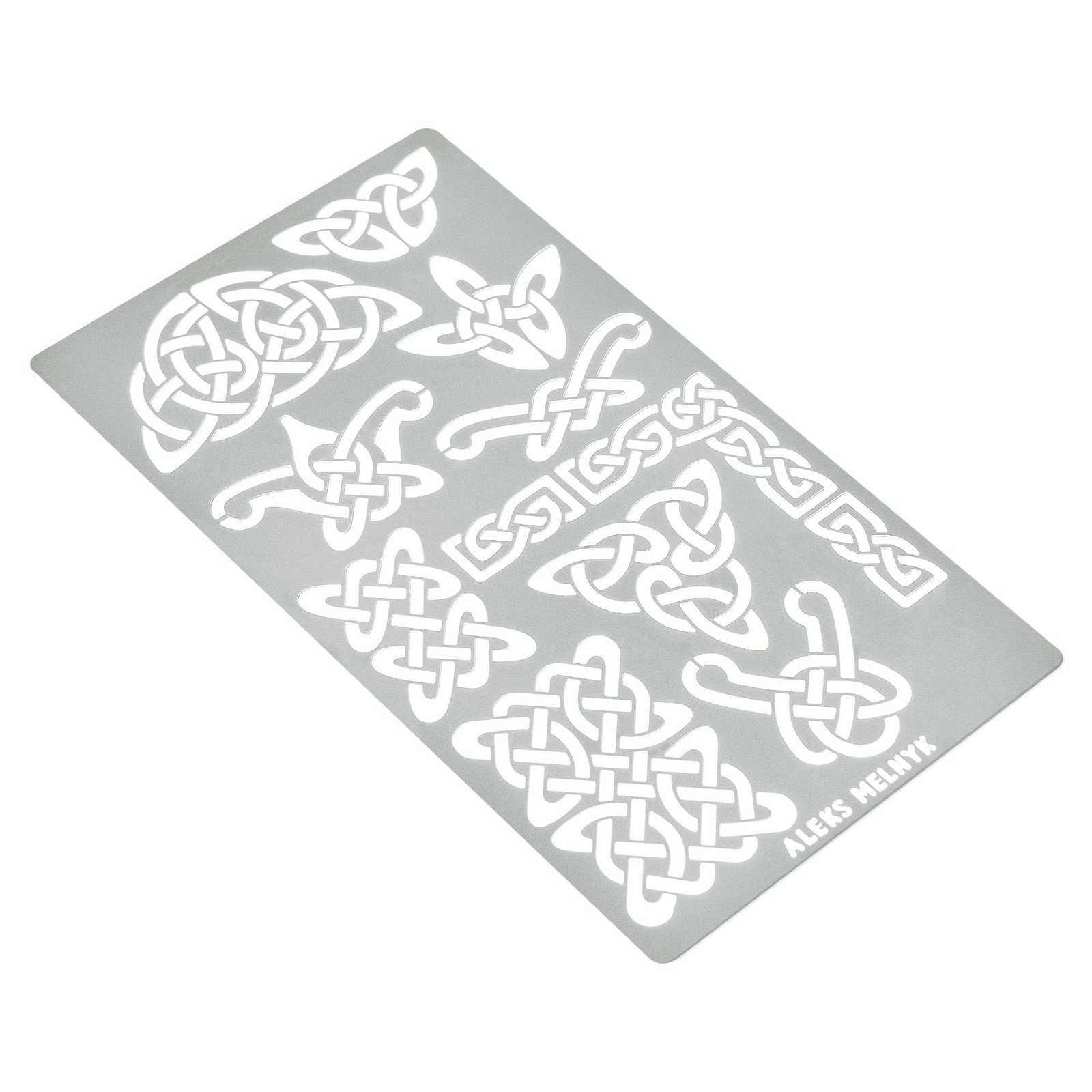 No.37 Metal Journal Stencils, Pyrography Celtic Patterns, Celtic Knot, Viking…