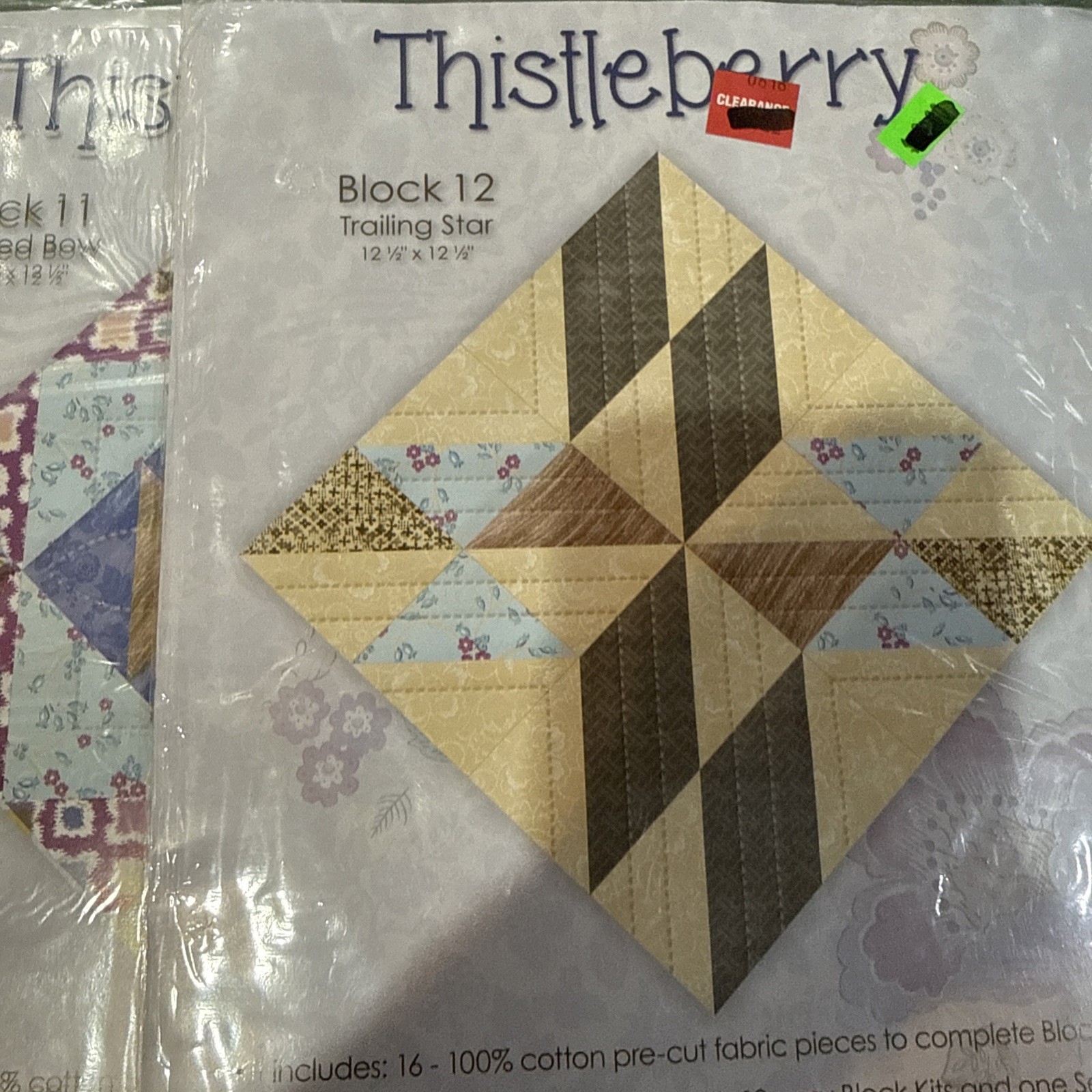 (10) Jo-Ann Quiltblock of the Month 2014 Thistleberry 1 2 3 5 7 8 9 10 11 12