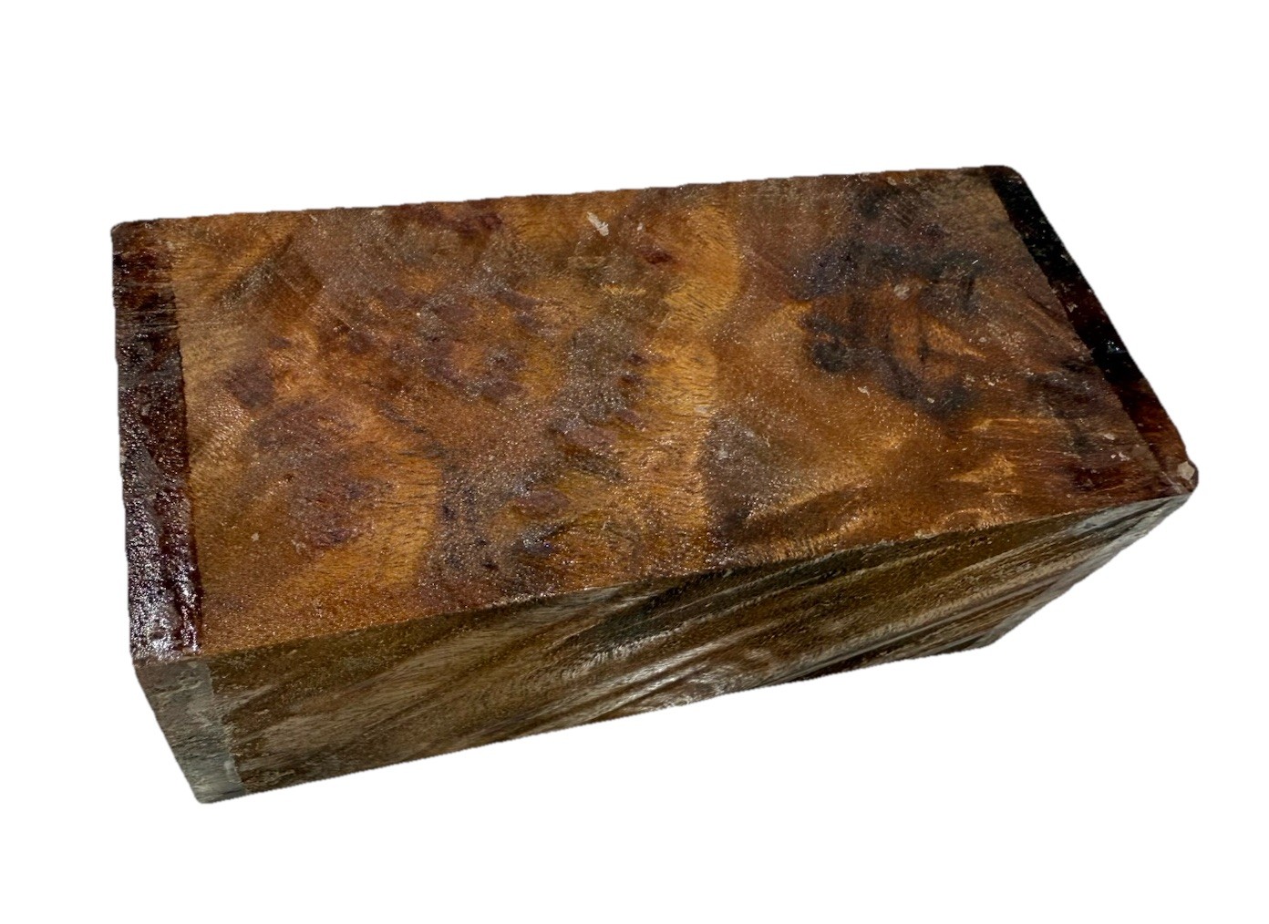 Camphor Burl wood turning blank 2-1/2″ x 2-1/2″ x 5-5/8″ (m27) Dried
