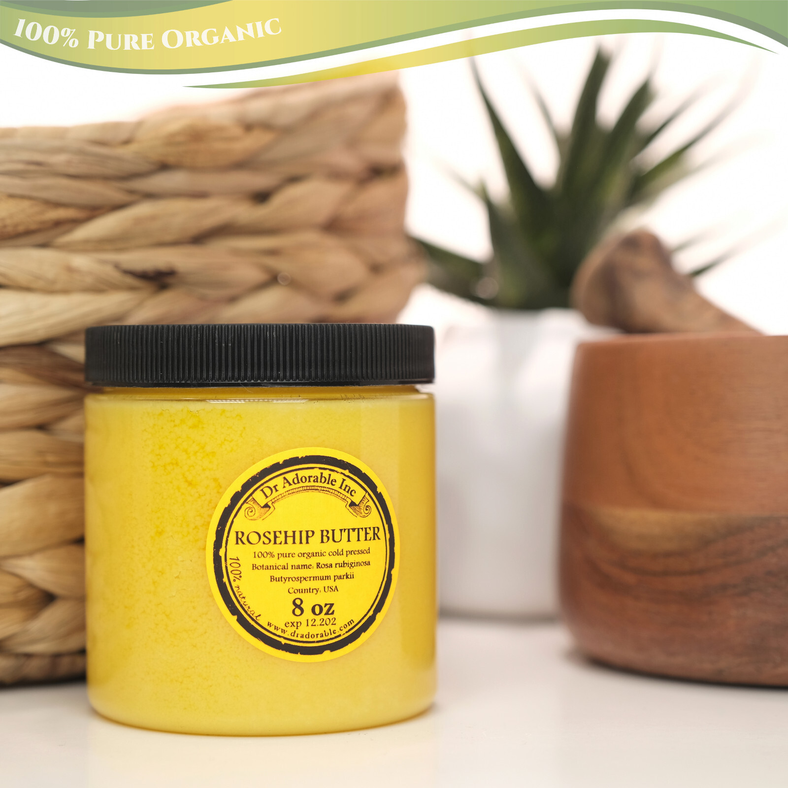 Premium Rosehip Butter Organic Skin Body Hair Health Care Multi-Purpose