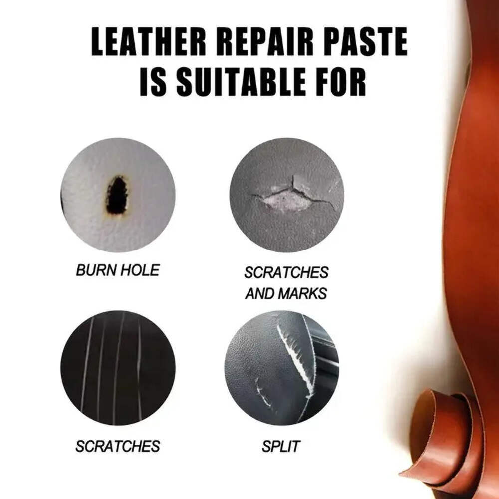 Leather Filling Paste 60ml Natural Leather Filler Repair Compound Leather Restor