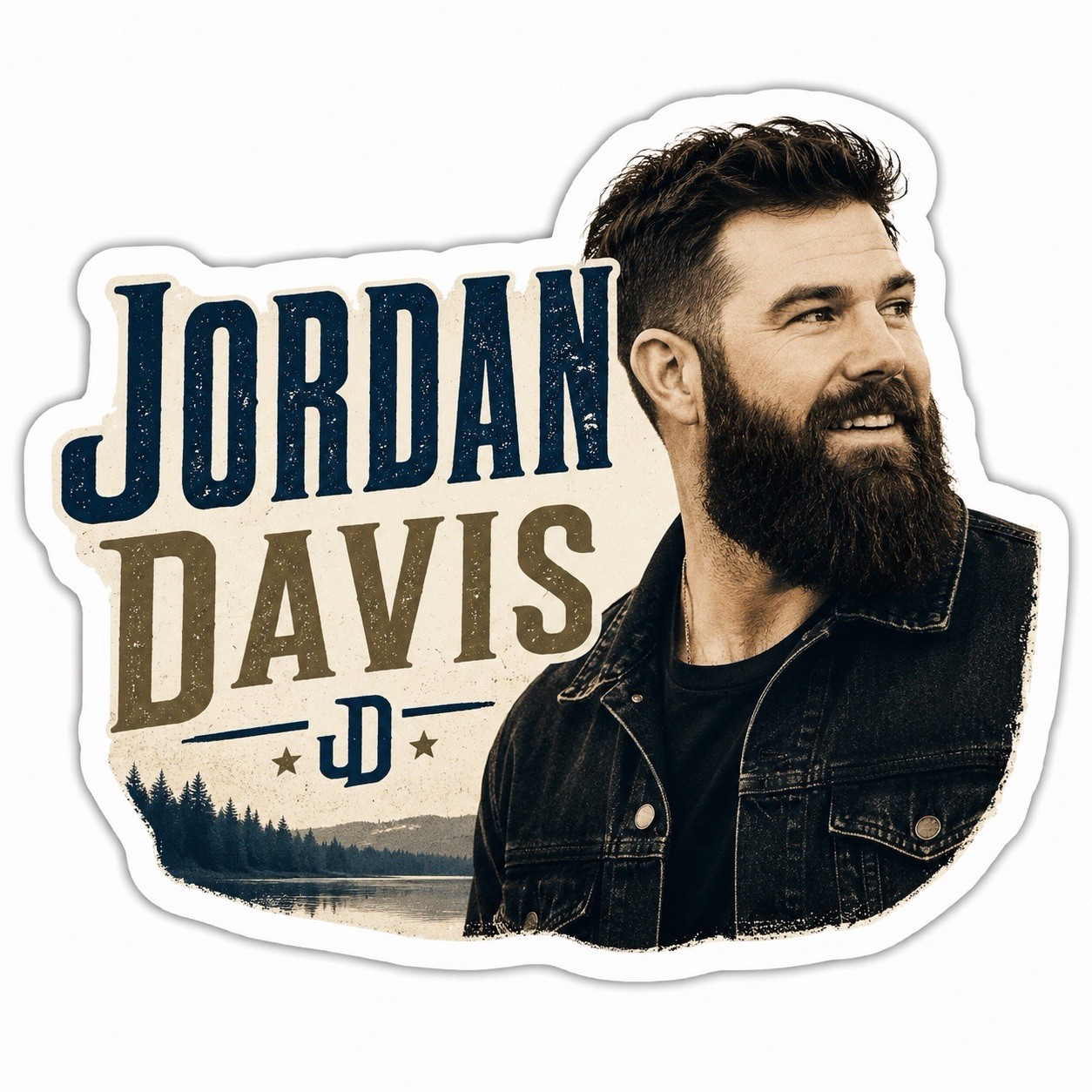 Jordan Davis Sticker/Country/Country Music/Buy Dirt/Bar None