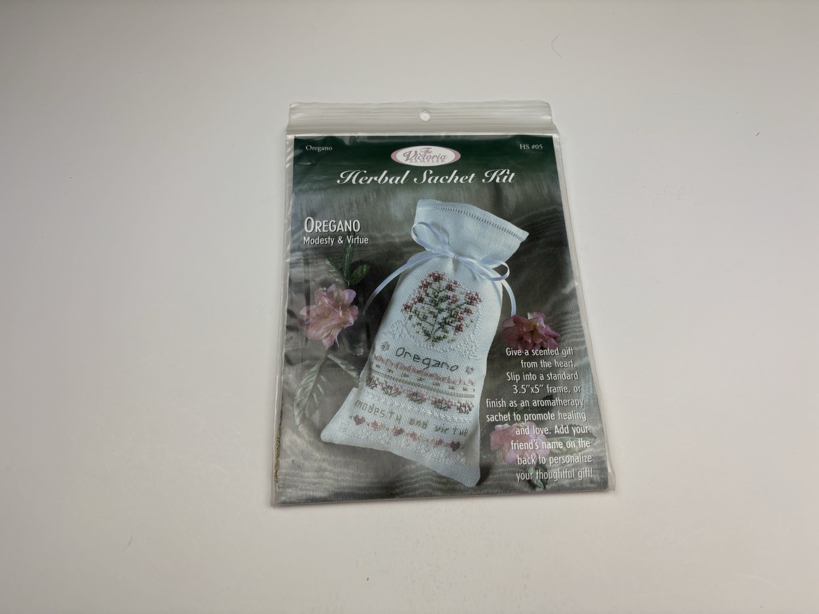 The Victoria Sampler Herbal Sachet Kit Oregano Cross Stitch Kit 3R