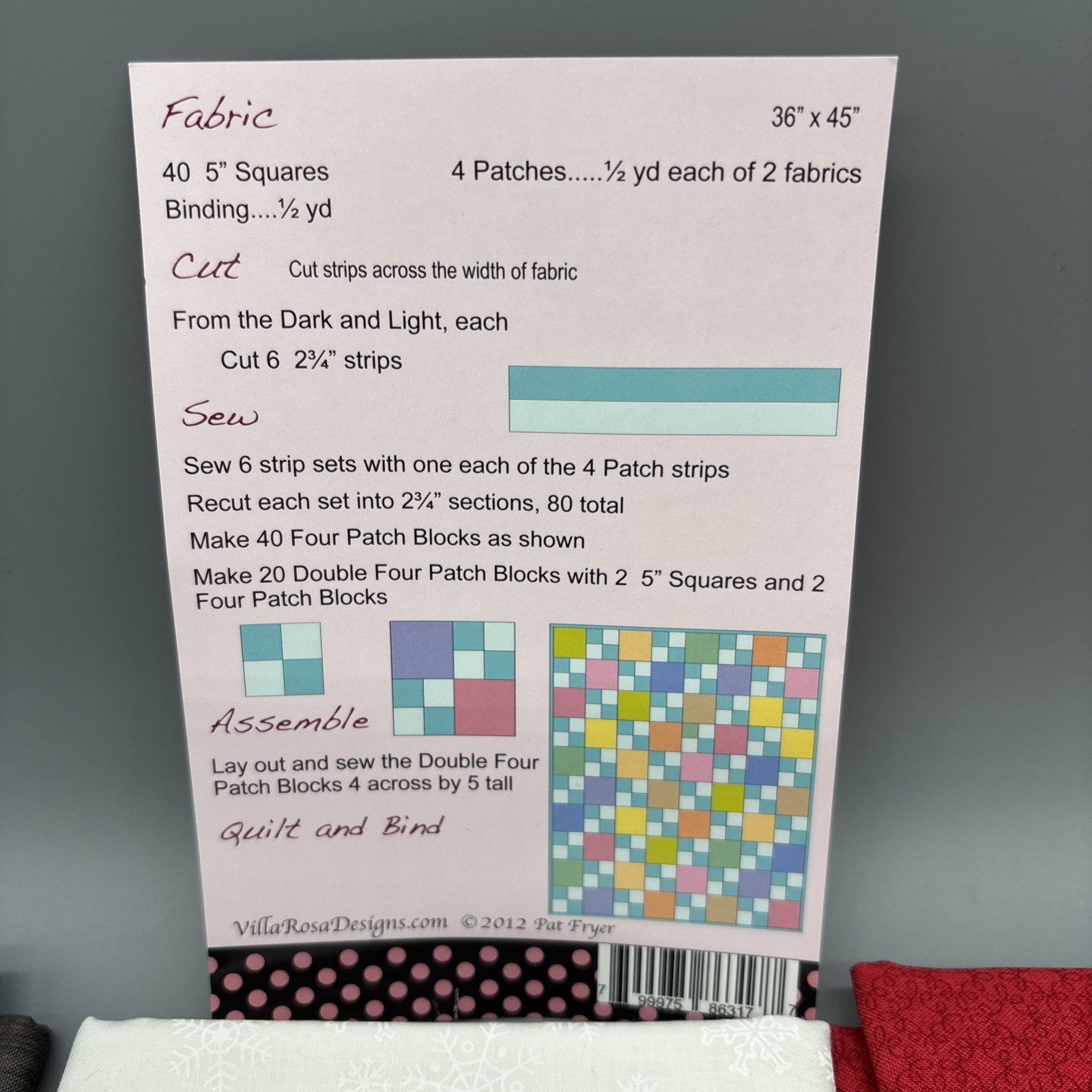 Quilt Kit – Villa Rosa Designs Night Light Christmas Themed 36” X 45” Quilt