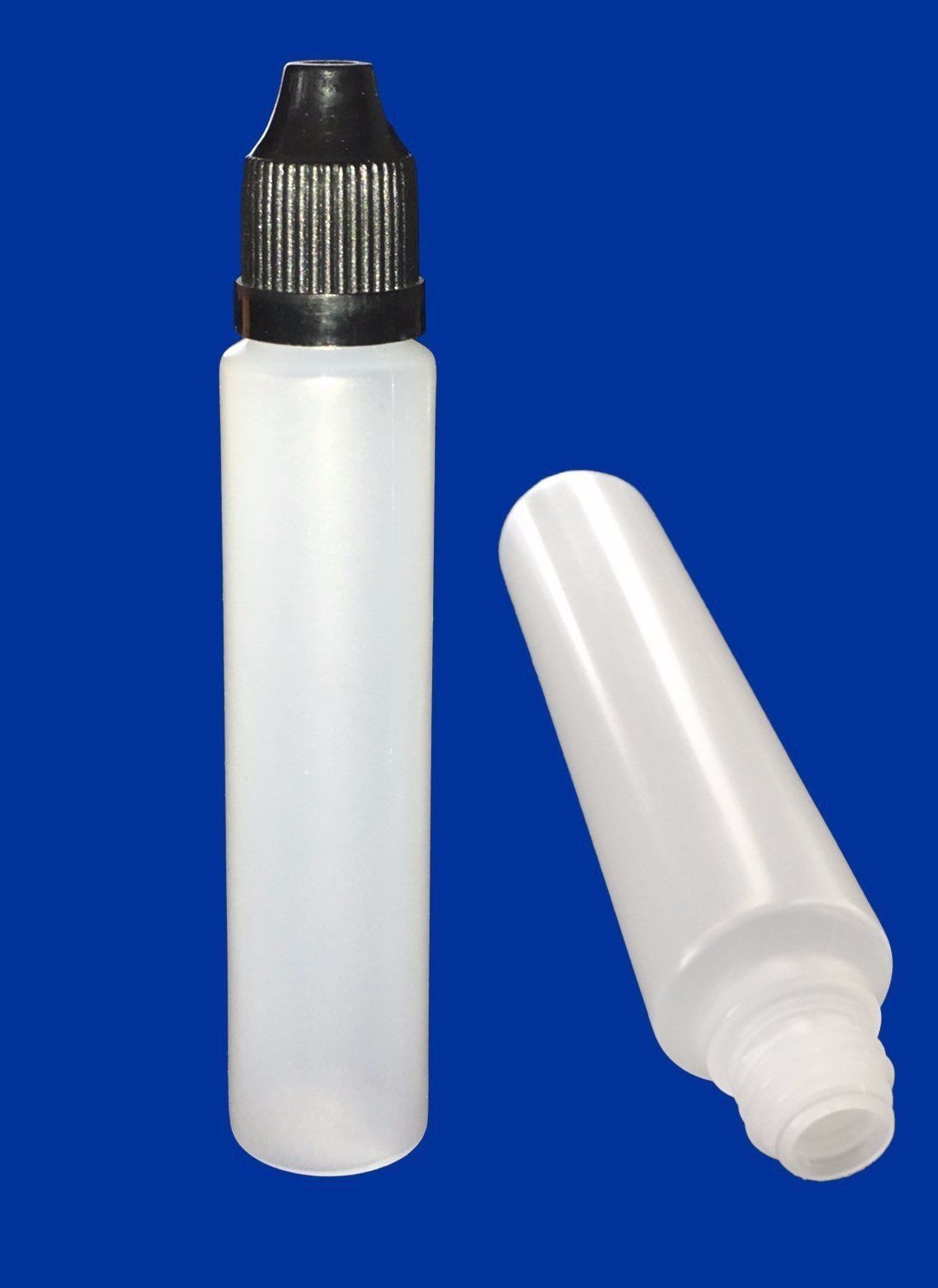 Plastic 25 Pack Bottle 24 Black Cap Container Tubes Liquid Dropper 30ml / 1 oz