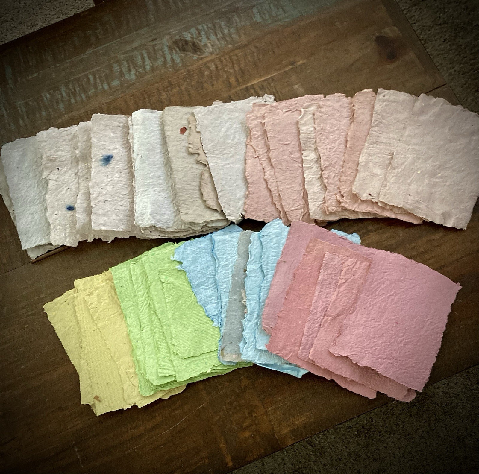 Handmade Recycled Paper For Crafts 10 Sheets For $10.00